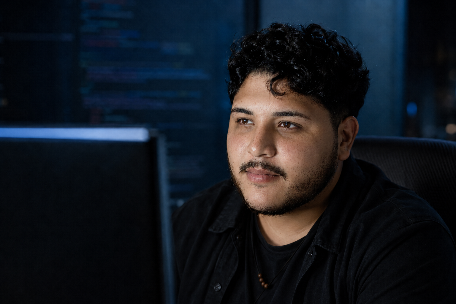Gabriel Yorramn trabalhando em um projeto de software
